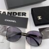 CHANEL 2025 New Camellia Fashion Best-Selling Round Frame Sunglasses Comfortable Wearable Influencer Trendy Shades Model: CH9803