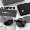 CHANEL 2025 New Camellia Fashion Best-Selling Round Frame Sunglasses Comfortable Wearable Influencer Trendy Shades Model: CH9803