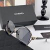 CHANEL 2025 New Camellia Fashion Best-Selling Round Frame Sunglasses Comfortable Wearable Influencer Trendy Shades Model: CH9803