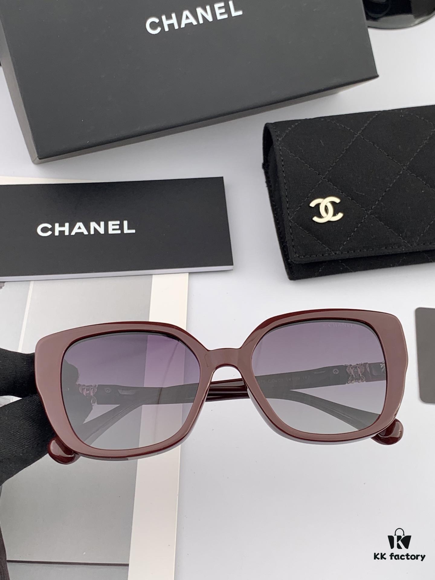 CHANEL 2025 New Arrival Trendy Fashion Square Sunglasses for Women, High-Definition Thick Polarized UV Protection Shades, Comfortable Wear, Influencer Favorite TR Frame Sunglasses 🕶️