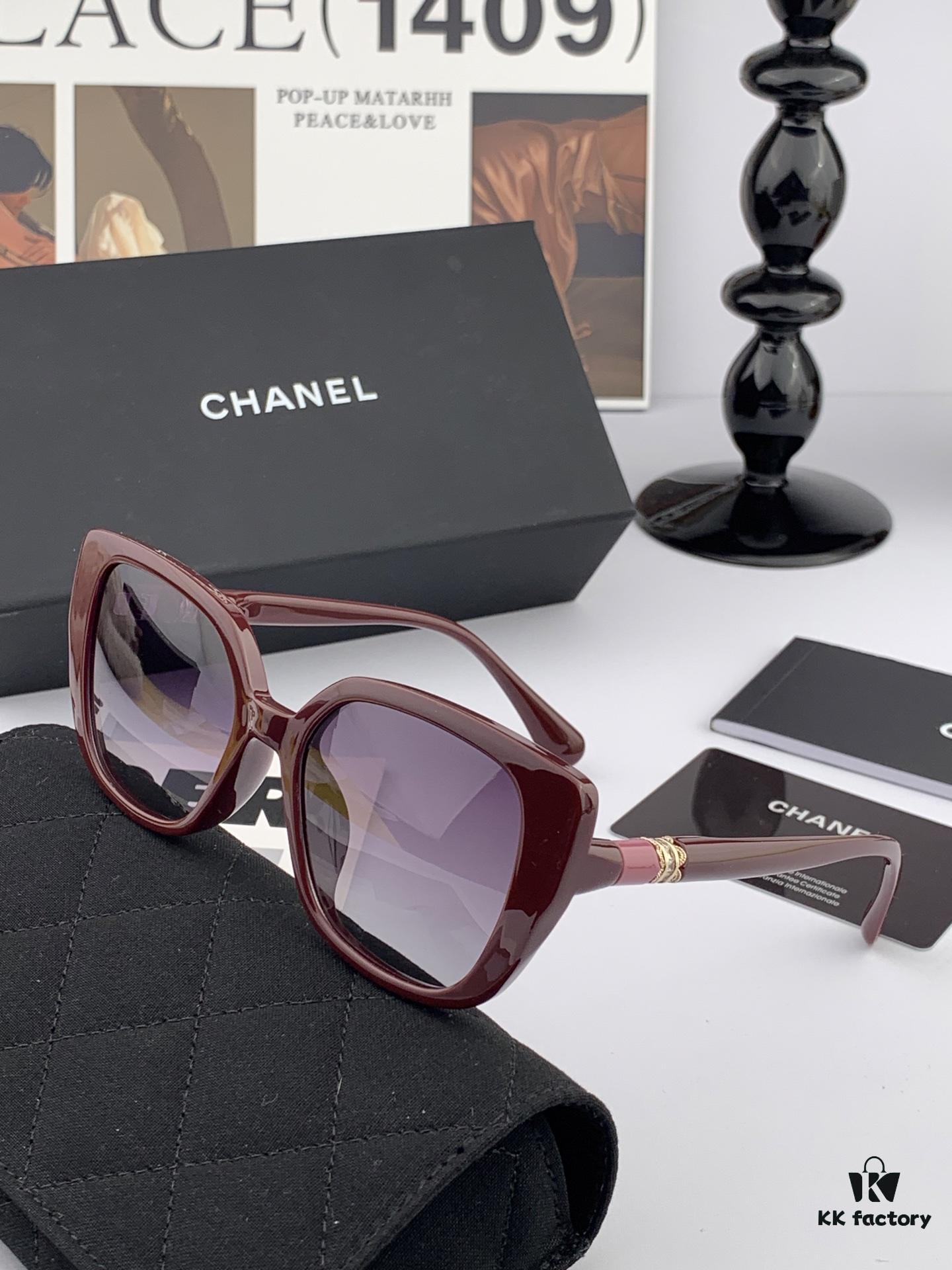 CHANEL 2025 New Arrival Trendy Fashion Square Sunglasses for Women, High-Definition Thick Polarized UV Protection Shades, Comfortable Wear, Influencer Favorite TR Frame Sunglasses 🕶️