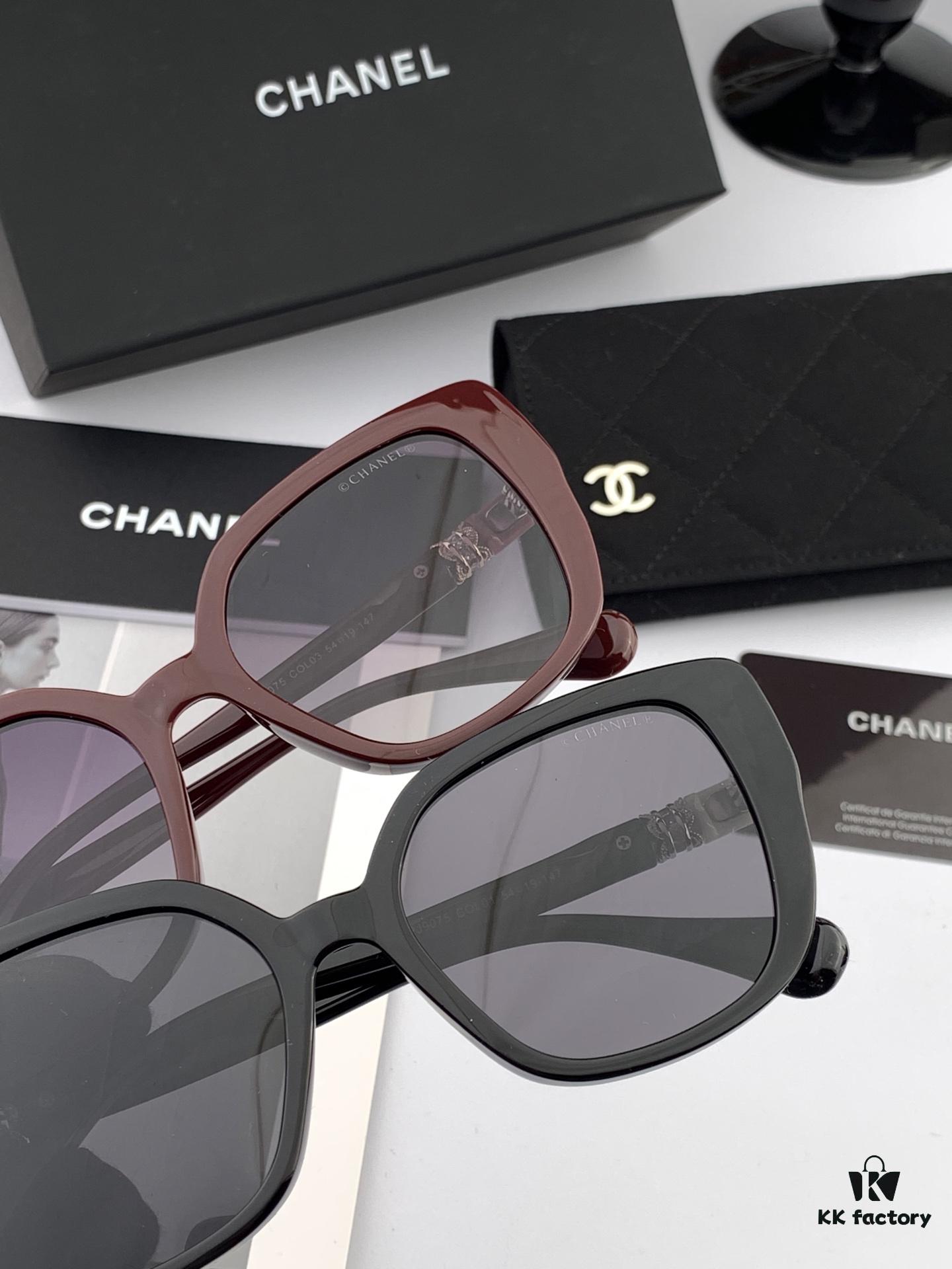 CHANEL 2025 New Arrival Trendy Fashion Square Sunglasses for Women, High-Definition Thick Polarized UV Protection Shades, Comfortable Wear, Influencer Favorite TR Frame Sunglasses 🕶️