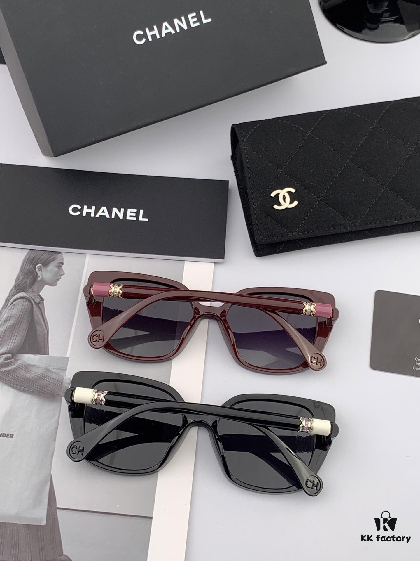 CHANEL 2025 New Arrival Trendy Fashion Square Sunglasses for Women, High-Definition Thick Polarized UV Protection Shades, Comfortable Wear, Influencer Favorite TR Frame Sunglasses 🕶️