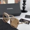 CHANEL 2025 Official Early Spring New Arrival, Popular Style Worn by Many Celebrities – Chanel New Large Frame Pearl-Pattern Polarized Sunglasses, Polarel Ultra-Clear Polarized Sunglasses