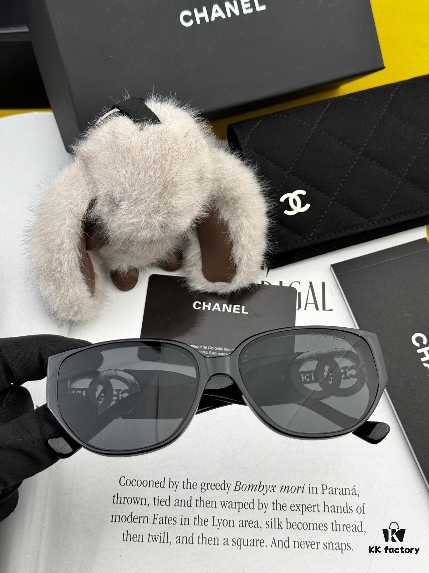 Chanel Oversized Square Sunglasses, Classic Frame Design, Universal Fit, Polarized UV-Protective Lenses, Model: CH4620