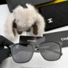 New CHANEL Square Sunglasses with Pearl Accents and Metallic Bridge
