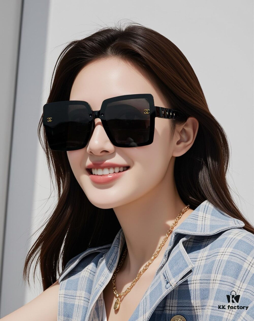 CHANEL 2025 New Arrival Trendy Fashion Square Sunglasses for Women, High-Definition Thick Polarized UV Protection Sunglasses, Comfortable Wear, Influencer Favorite Style 🕶️