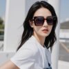 CHANEL 2025 New Arrival Trendy Fashion Square Sunglasses for Women, High-Definition Thick Polarized UV Protection Sunglasses, Comfortable Wear, Influencer Favorite Style 🕶️
