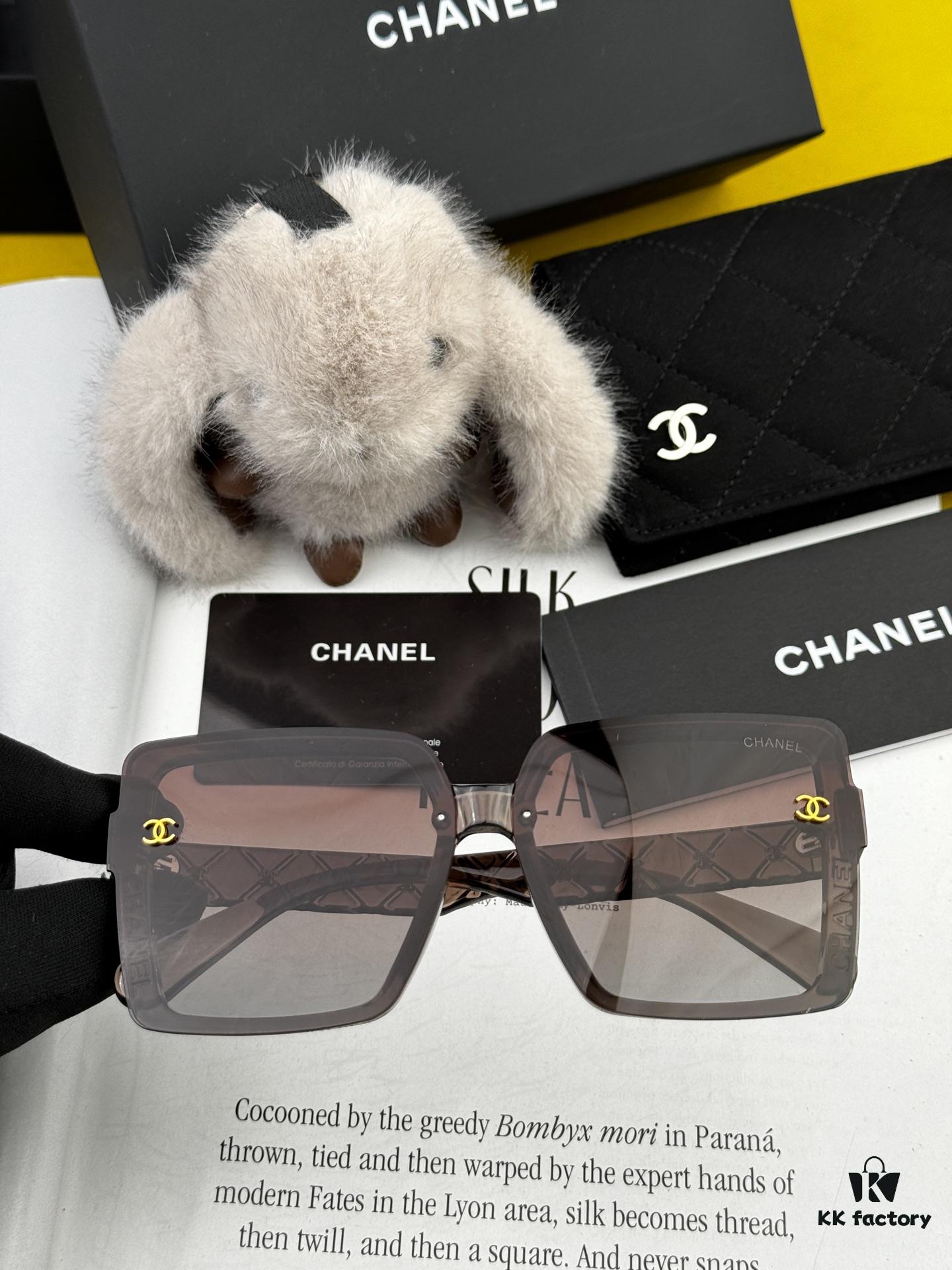 CHANEL 2025 New Arrival Trendy Fashion Square Sunglasses for Women, High-Definition Thick Polarized UV Protection Sunglasses, Comfortable Wear, Influencer Favorite Style 🕶️