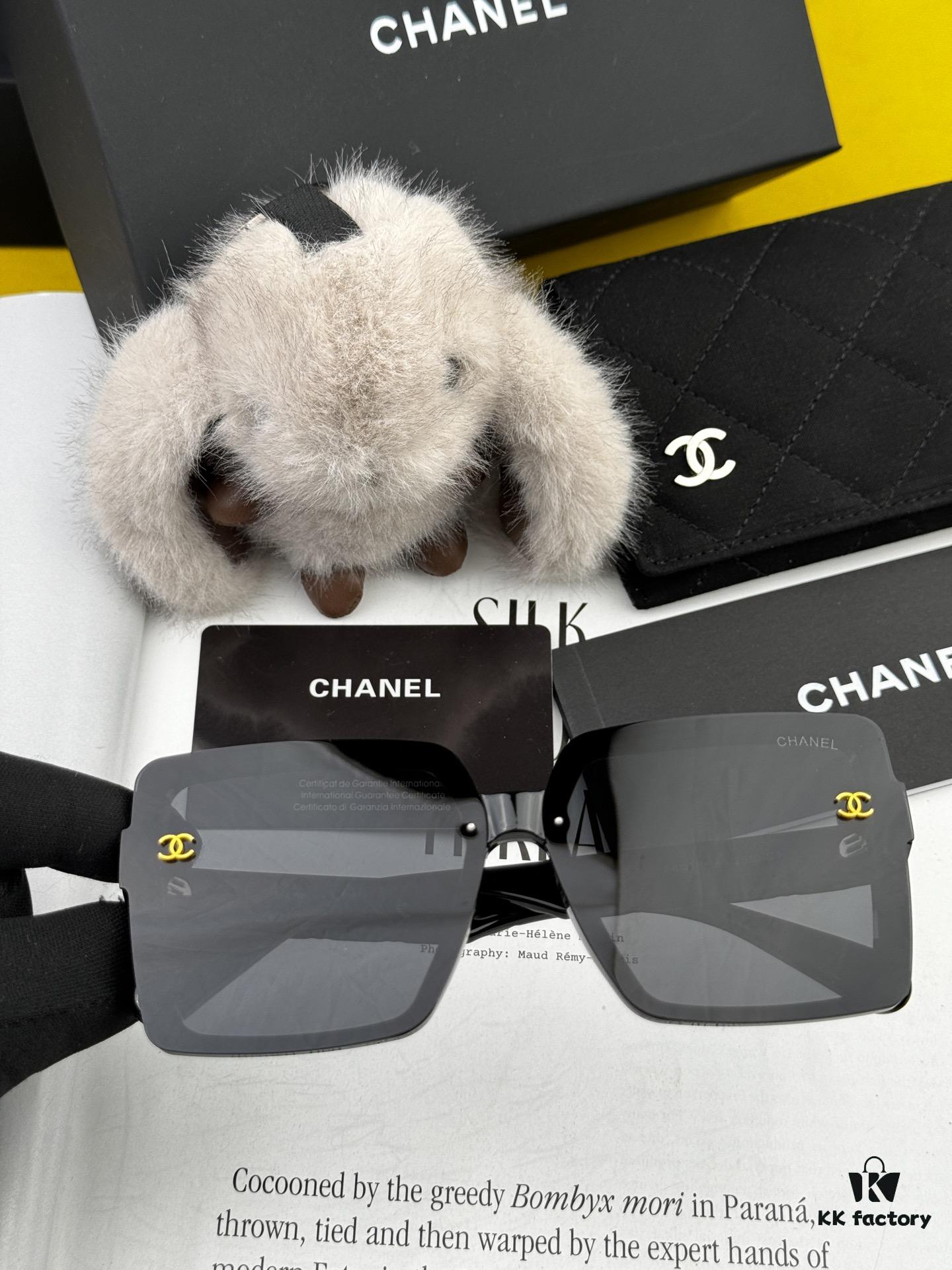 CHANEL 2025 New Arrival Trendy Fashion Square Sunglasses for Women, High-Definition Thick Polarized UV Protection Sunglasses, Comfortable Wear, Influencer Favorite Style 🕶️