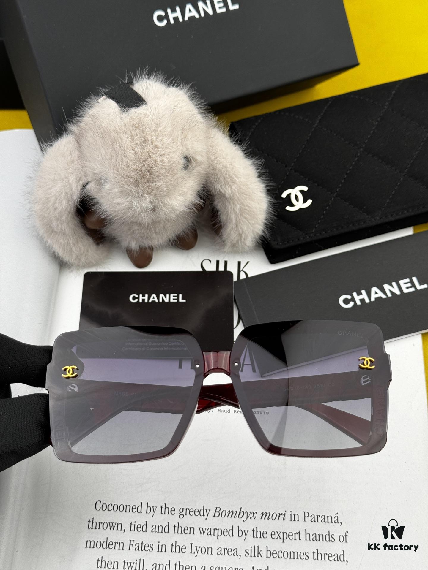 CHANEL 2025 New Arrival Trendy Fashion Square Sunglasses for Women, High-Definition Thick Polarized UV Protection Sunglasses, Comfortable Wear, Influencer Favorite Style 🕶️