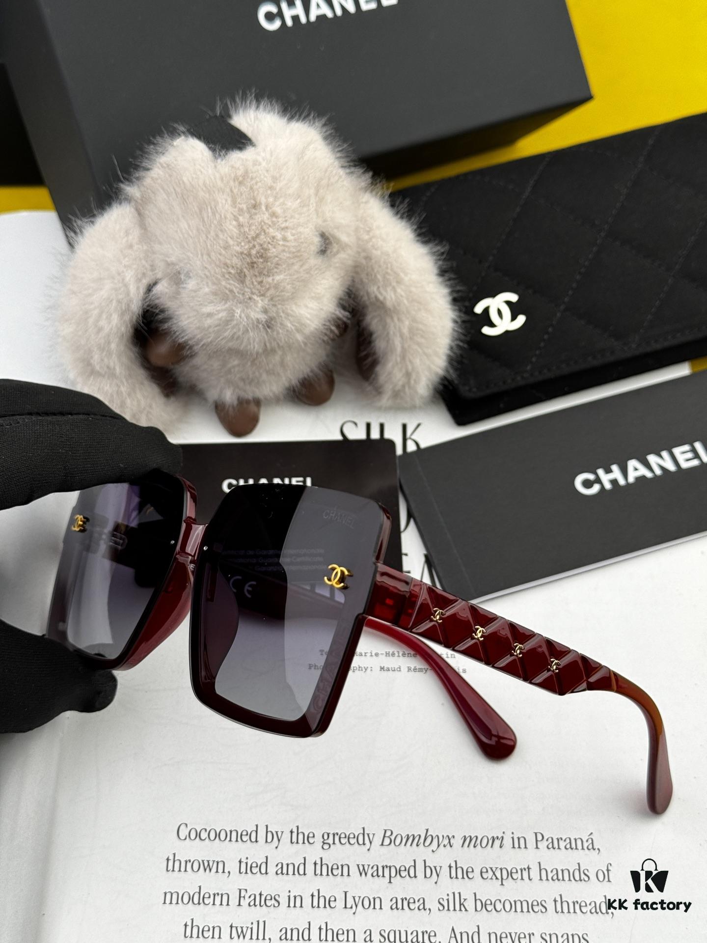 CHANEL 2025 New Arrival Trendy Fashion Square Sunglasses for Women, High-Definition Thick Polarized UV Protection Sunglasses, Comfortable Wear, Influencer Favorite Style 🕶️