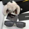 Chanel Oversized Square Sunglasses, Classic Square Frame Design, Universal Fit for All Face Shapes, Polarized UV-Protective Lenses, Ideal with Coats or Dresses, Model: CH9231