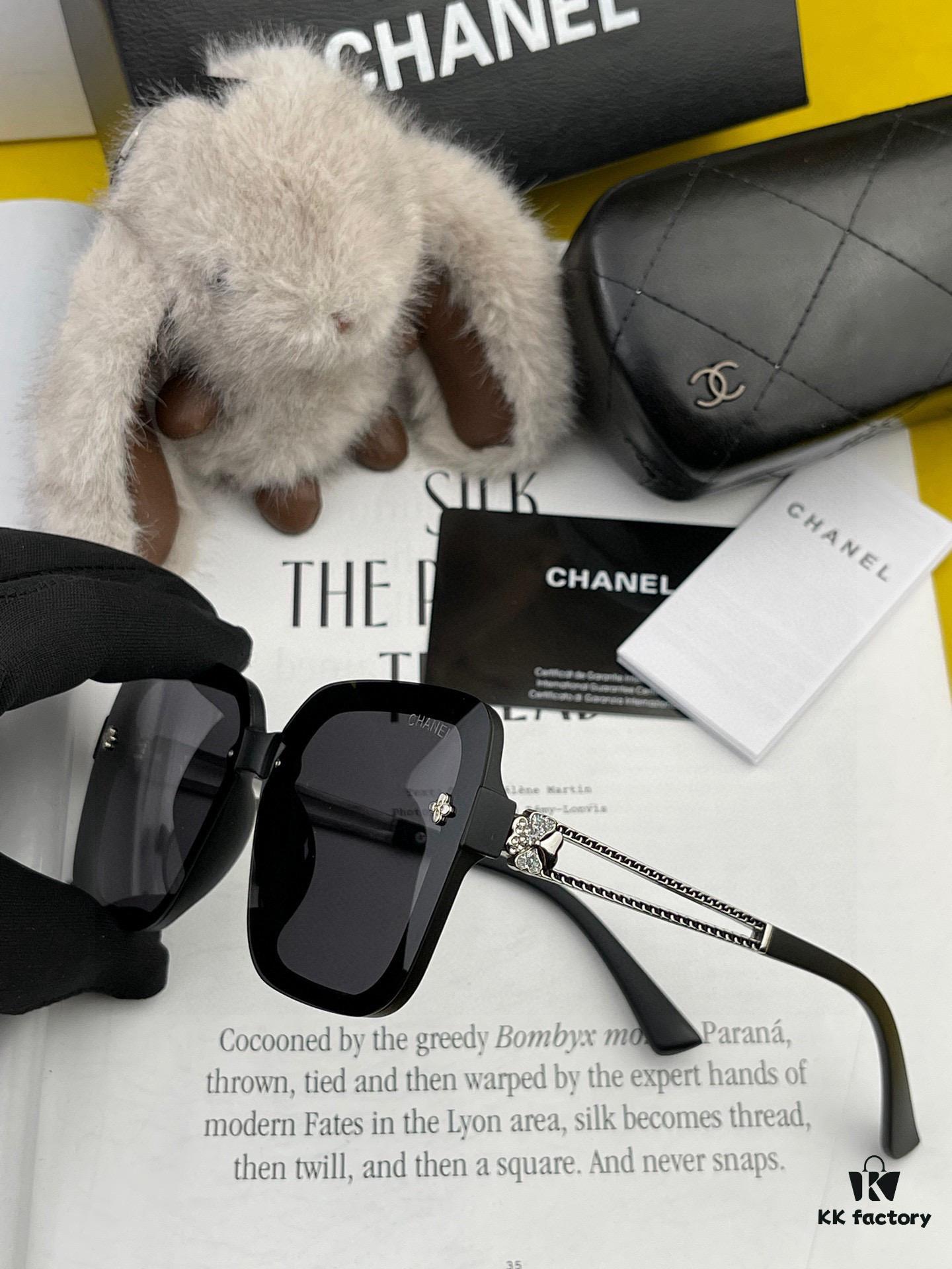 CHANEL 2025 New Arrival Camellia Fashion Trendy Round Frame HD Polarized Sunglasses, Comfortable Wear, Influencer Popular Style