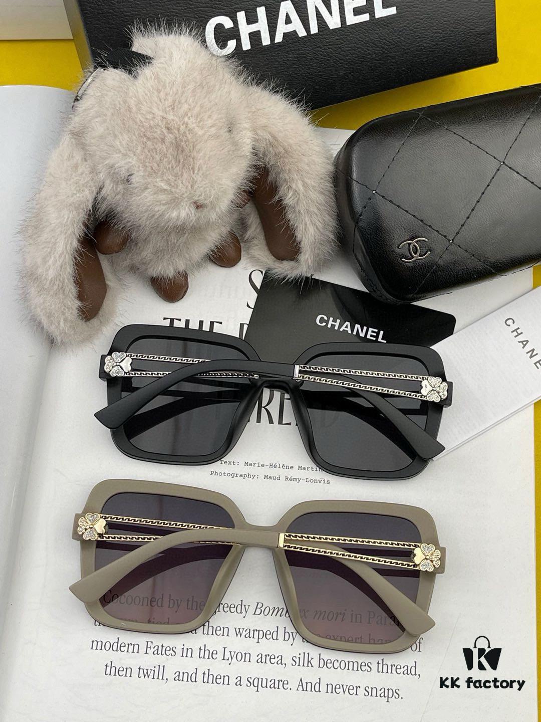CHANEL 2025 New Arrival Camellia Fashion Trendy Round Frame HD Polarized Sunglasses, Comfortable Wear, Influencer Popular Style