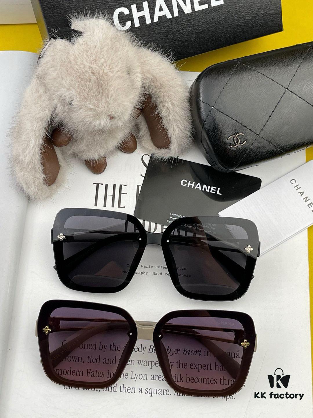 CHANEL 2025 New Arrival Camellia Fashion Trendy Round Frame HD Polarized Sunglasses, Comfortable Wear, Influencer Popular Style