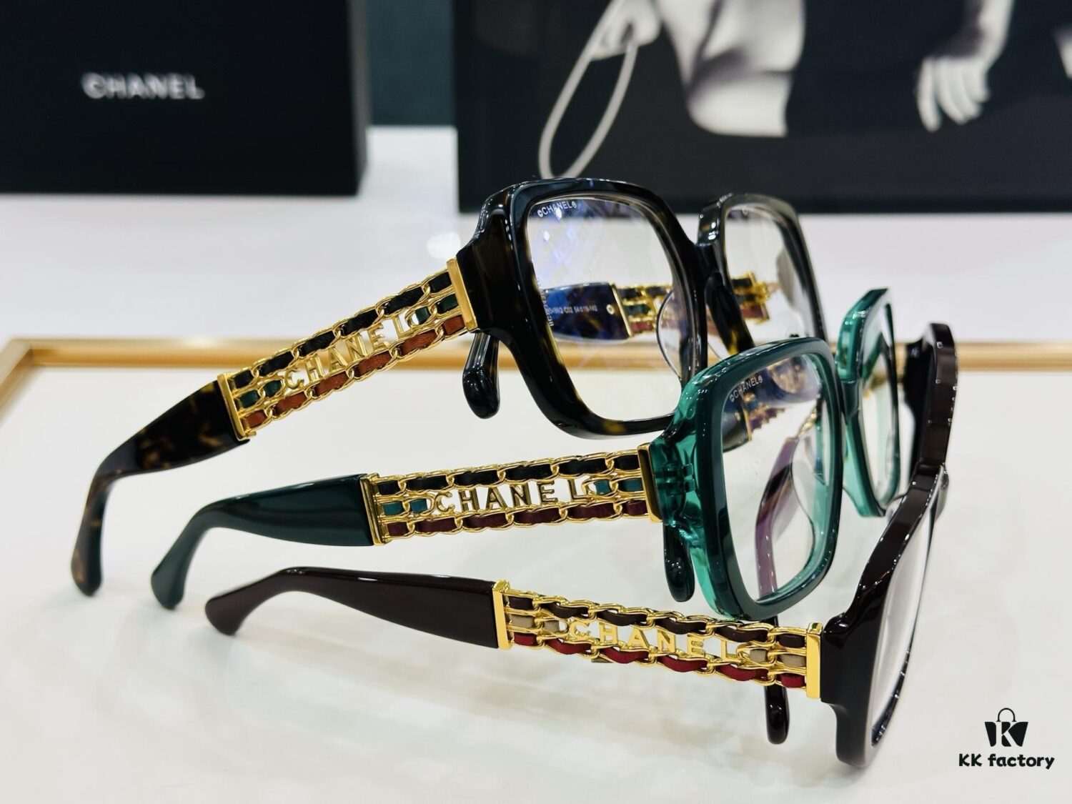 CHANEXIANGJIA Model: CH3486 High-Quality Sunglasses, Unique Design, Size 54-19-142, Suitable for All Face Shapes