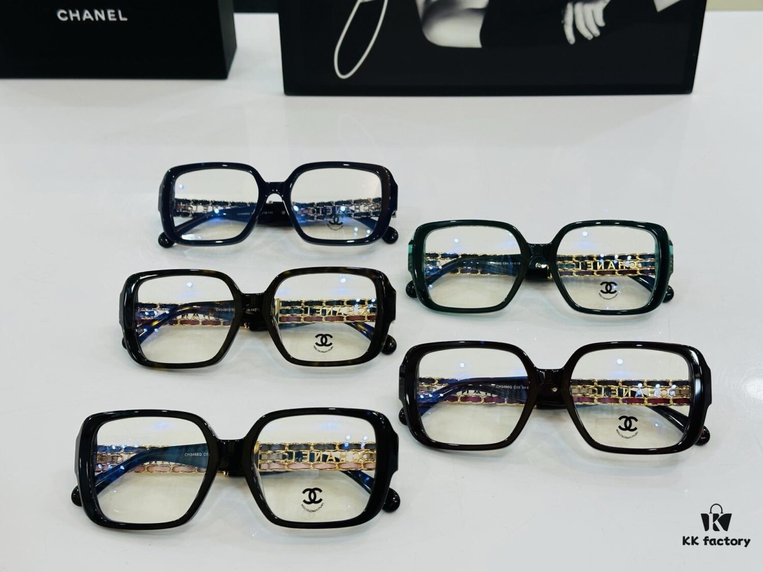 CHANEXIANGJIA Model: CH3486 High-Quality Sunglasses, Unique Design, Size 54-19-142, Suitable for All Face Shapes