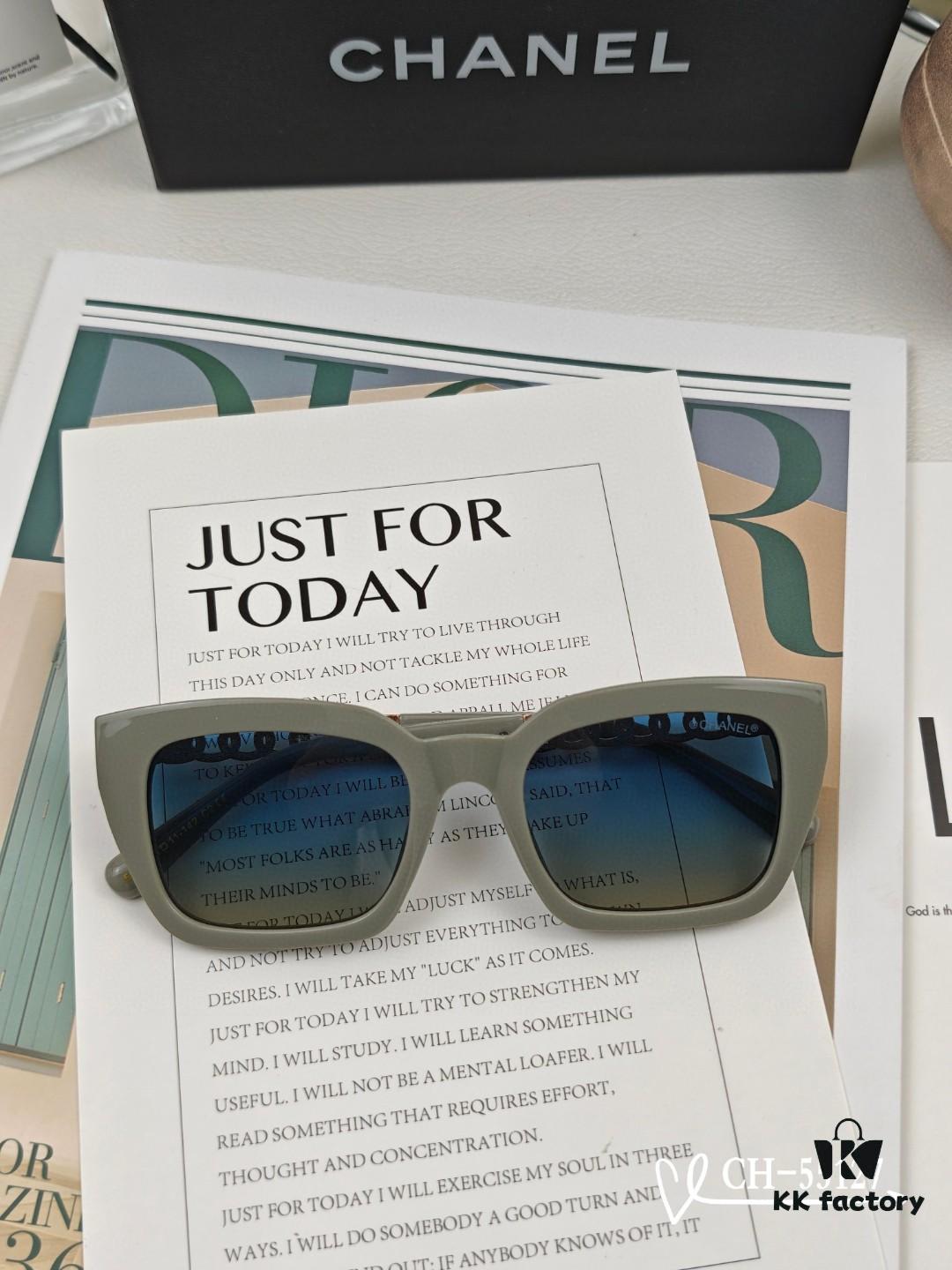 CHANEL France - New Lightweight Fashion Sunglasses with Polarized HD Lenses, TR Frame for Comfortable All-Day Wear, Perfect for Travel and Driving