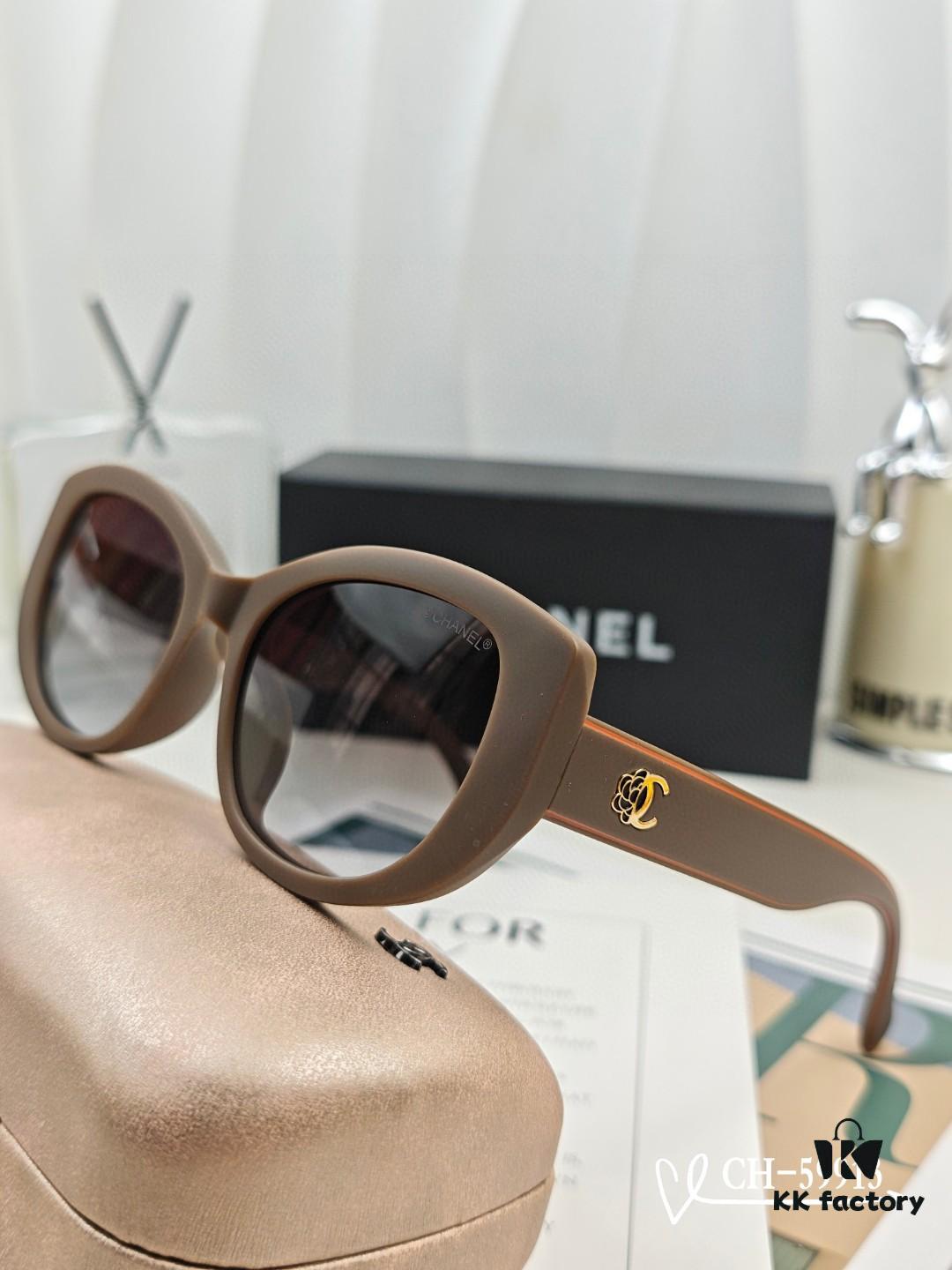 CHANEL France - New Little Chanel Sunglasses with Polarized HD Lenses, TR Frame Lightweight and Comfortable, Size 63-17-140