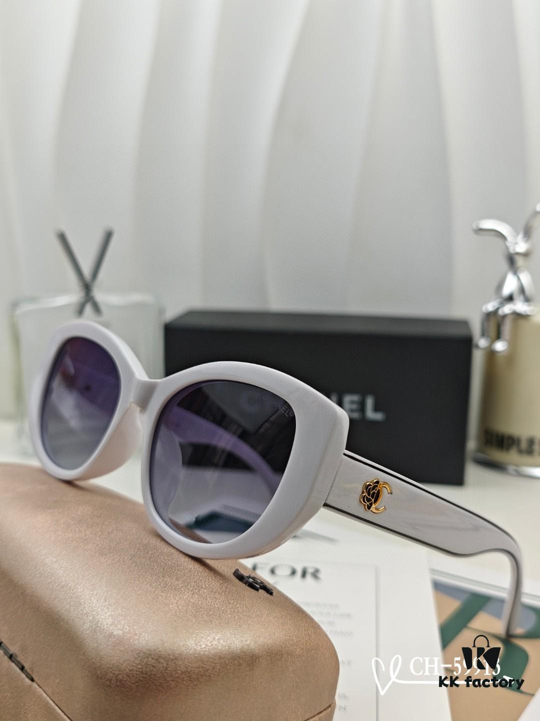 CHANEL France - New Little Chanel Sunglasses with Polarized HD Lenses, TR Frame Lightweight and Comfortable, Size 63-17-140