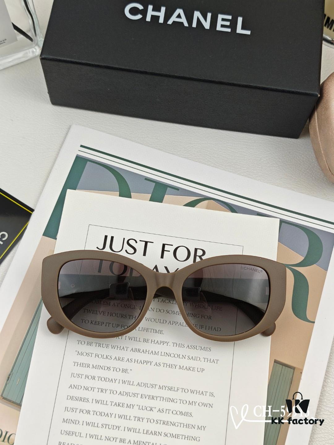 CHANEL France - New Little Chanel Sunglasses with Polarized HD Lenses, TR Frame Lightweight and Comfortable, Size 63-17-140