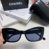 Chanel Natural Light Pink Pearl-Set Frame Trendy Fashion Women's Luxury Square Sunglasses