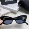 Chanel Natural Light Pink Pearl-Set Frame Trendy Fashion Women's Luxury Square Sunglasses