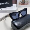 Chanel Natural Light Pink Pearl-Set Frame Trendy Fashion Women's Luxury Square Sunglasses