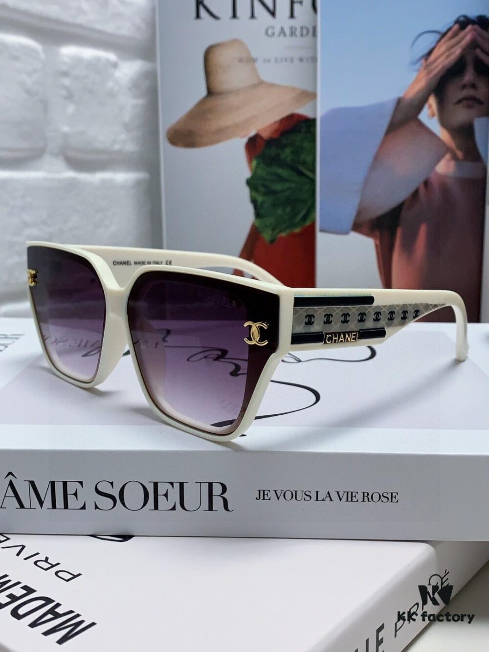 CHANEL 2025 Little Chanel Style HD Anti-Ultraviolet Sunglasses, Fashionable Women's Oversized Sunglasses, Celebrity-Inspired Korean Style Frame