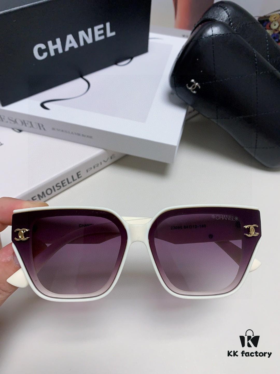 CHANEL 2025 Little Chanel Style HD Anti-Ultraviolet Sunglasses, Fashionable Women's Oversized Sunglasses, Celebrity-Inspired Korean Style Frame