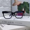Chanel 2025 New Celebrity-Inspired Frame-Only Glasses for Women, Blue Light Blocking Square Frame Unisex Eyewear, Panda Color-Block Design Sunglasses