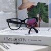 Chanel 2025 New Celebrity-Inspired Frame-Only Glasses for Women, Blue Light Blocking Square Frame Unisex Eyewear, Panda Color-Block Design Sunglasses