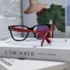 Chanel 2025 New Celebrity-Inspired Frame-Only Glasses for Women, Blue Light Blocking Square Frame Unisex Eyewear, Panda Color-Block Design Sunglasses