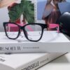 Chanel 2025 New Celebrity-Inspired Frame-Only Glasses for Women, Blue Light Blocking Square Frame Unisex Eyewear, Panda Color-Block Design Sunglasses