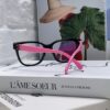 Chanel 2025 New Celebrity-Inspired Frame-Only Glasses for Women, Blue Light Blocking Square Frame Unisex Eyewear, Panda Color-Block Design Sunglasses