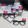 Chanel 2025 New Celebrity-Inspired Frame-Only Glasses for Women, Blue Light Blocking Square Frame Unisex Eyewear, Panda Color-Block Design Sunglasses