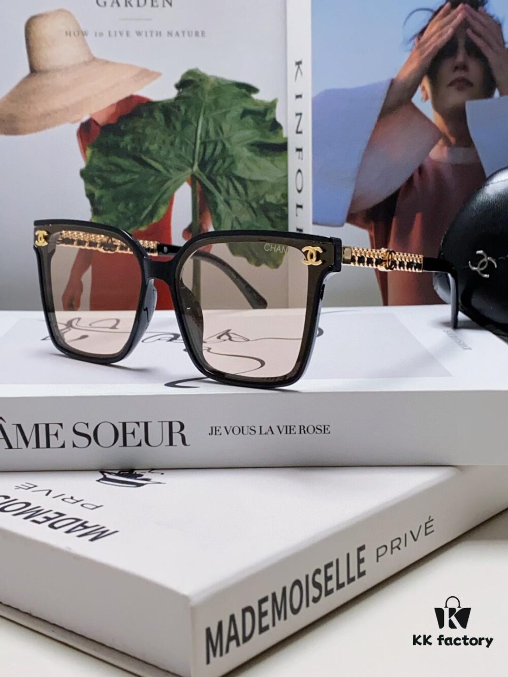 CHANEL 2025 New Arrival Trendy Fashion Square Frame Sunglasses Comfortable Fit Influencer Favorite Women's HD Thick Polarized Sunglasses