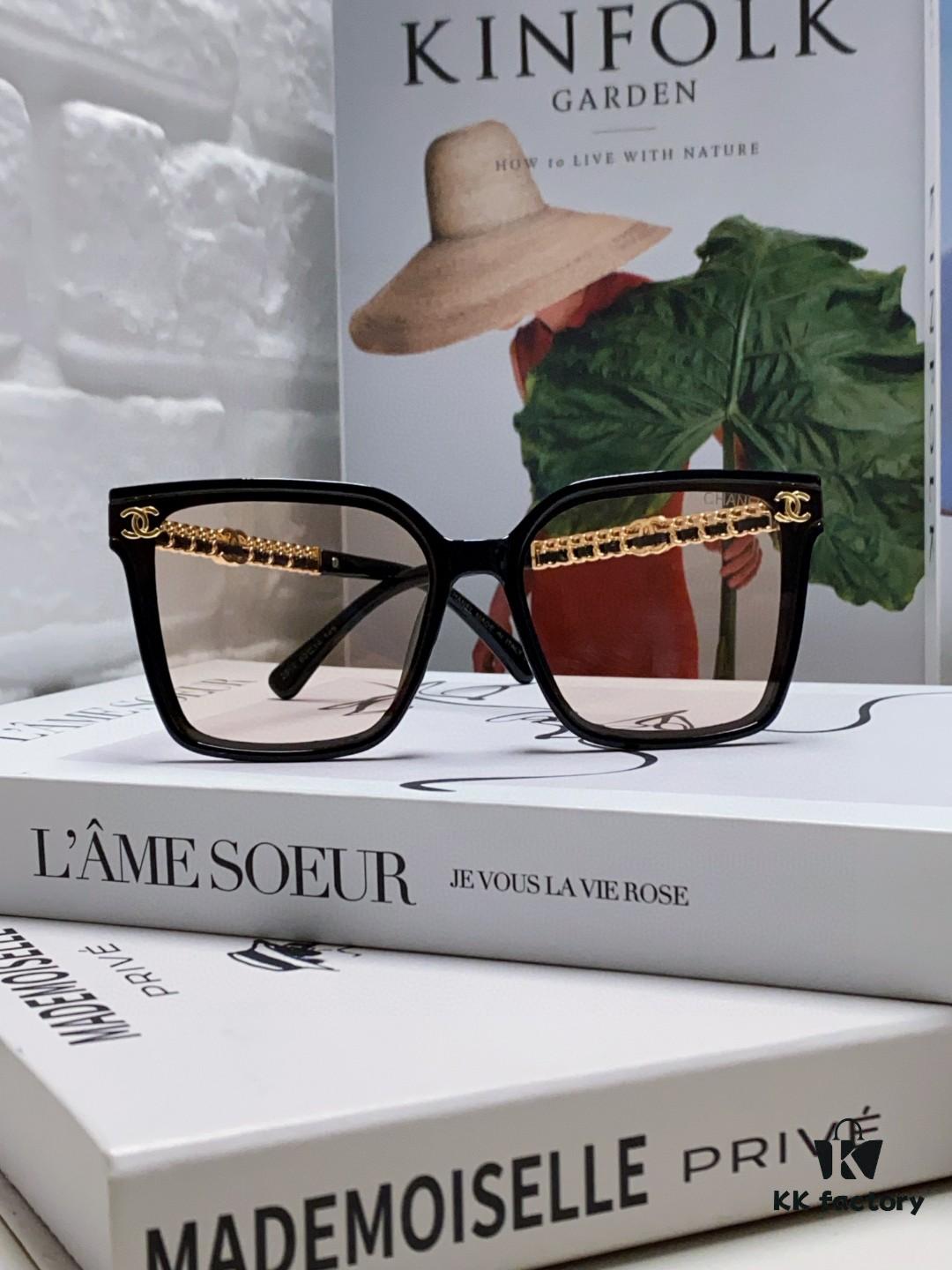 CHANEL 2025 New Arrival Trendy Fashion Square Frame Sunglasses Comfortable Fit Influencer Favorite Women's HD Thick Polarized Sunglasses