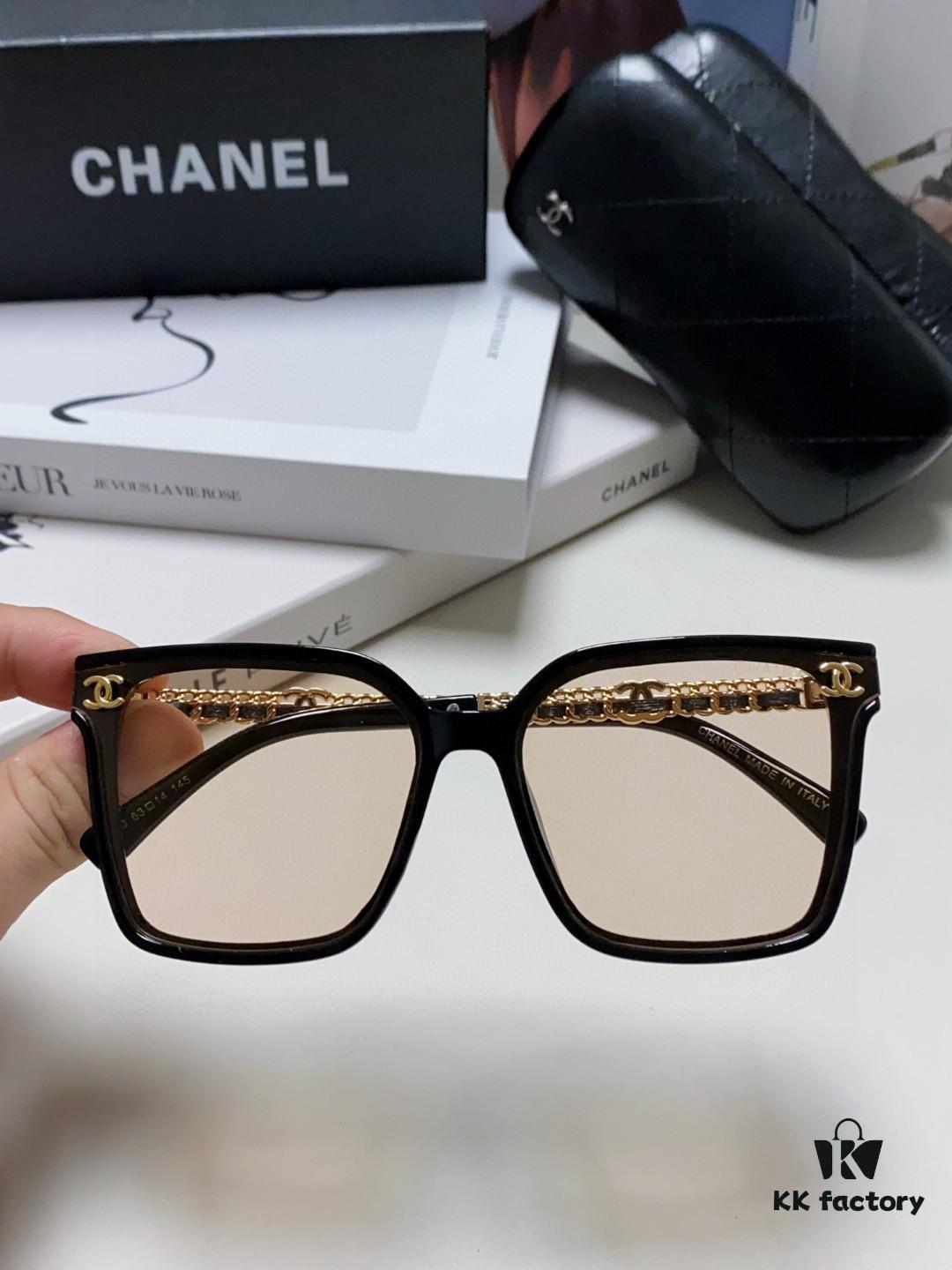 CHANEL 2025 New Arrival Trendy Fashion Square Frame Sunglasses Comfortable Fit Influencer Favorite Women's HD Thick Polarized Sunglasses