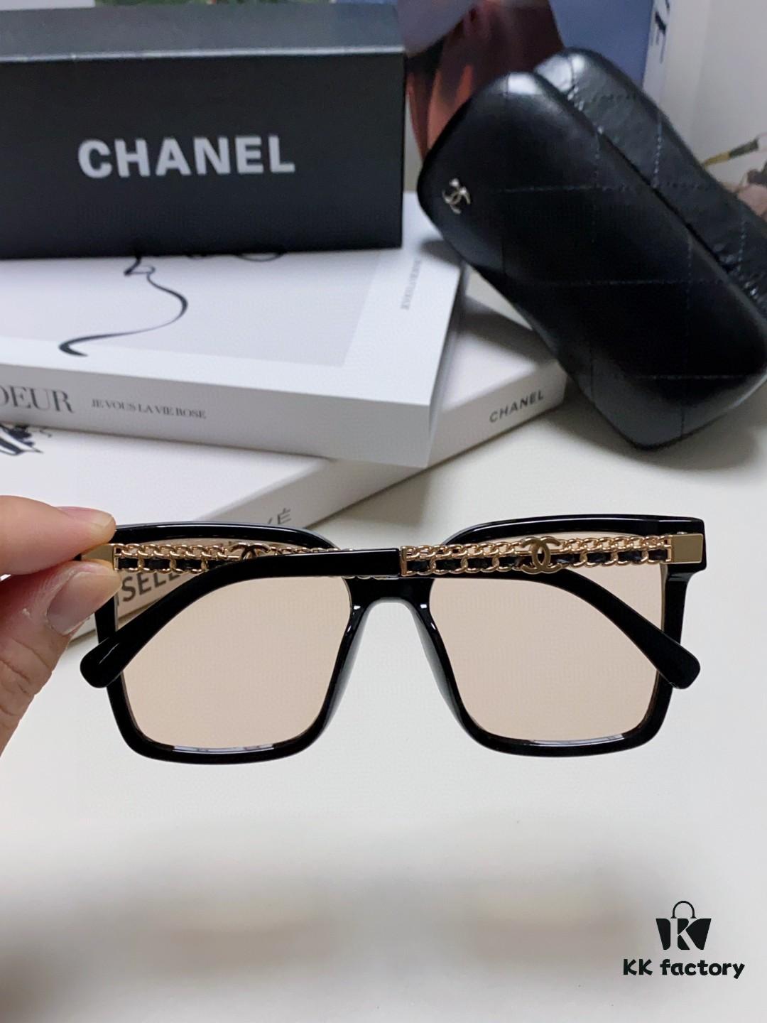 CHANEL 2025 New Arrival Trendy Fashion Square Frame Sunglasses Comfortable Fit Influencer Favorite Women's HD Thick Polarized Sunglasses