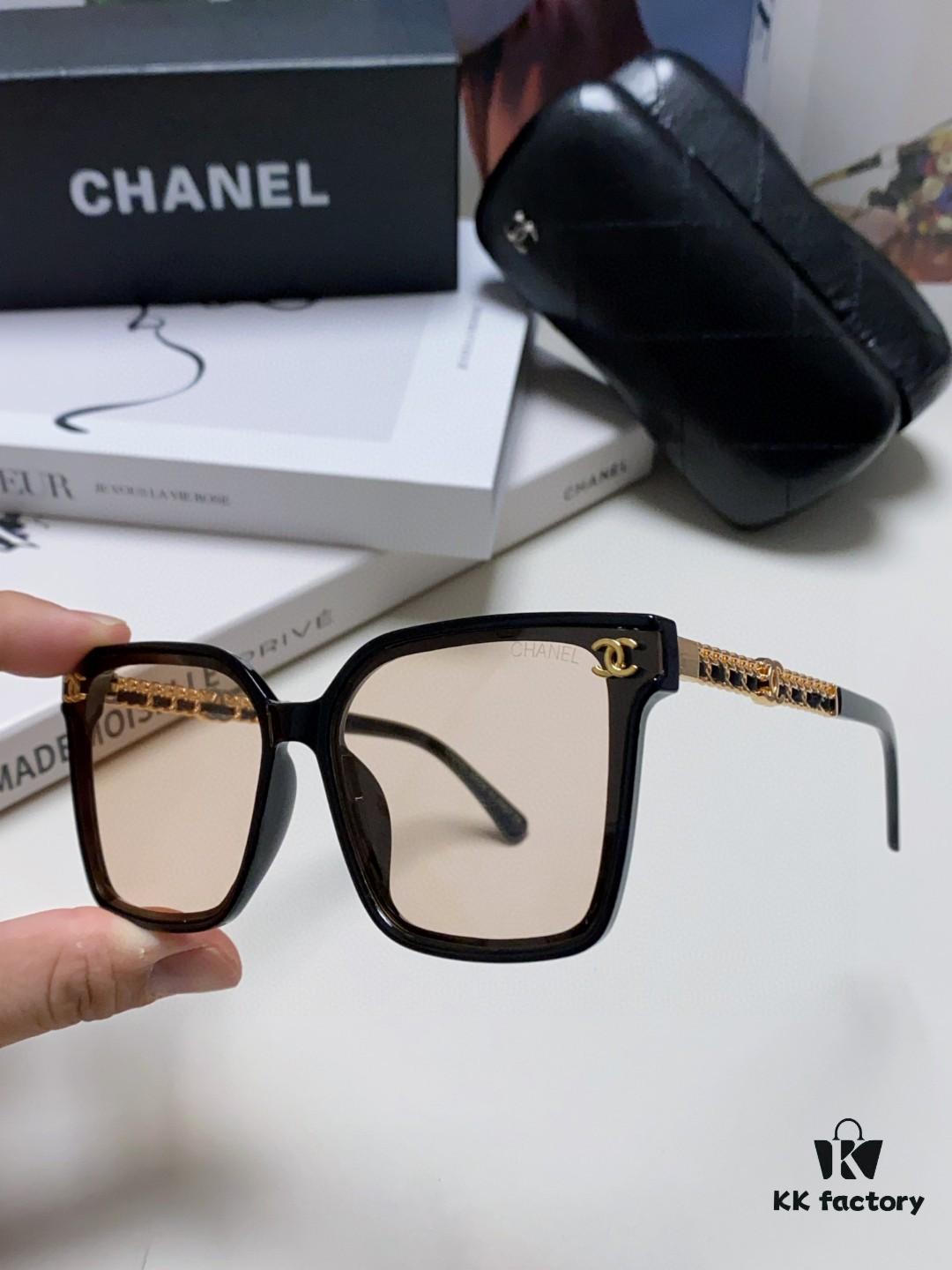 CHANEL 2025 New Arrival Trendy Fashion Square Frame Sunglasses Comfortable Fit Influencer Favorite Women's HD Thick Polarized Sunglasses