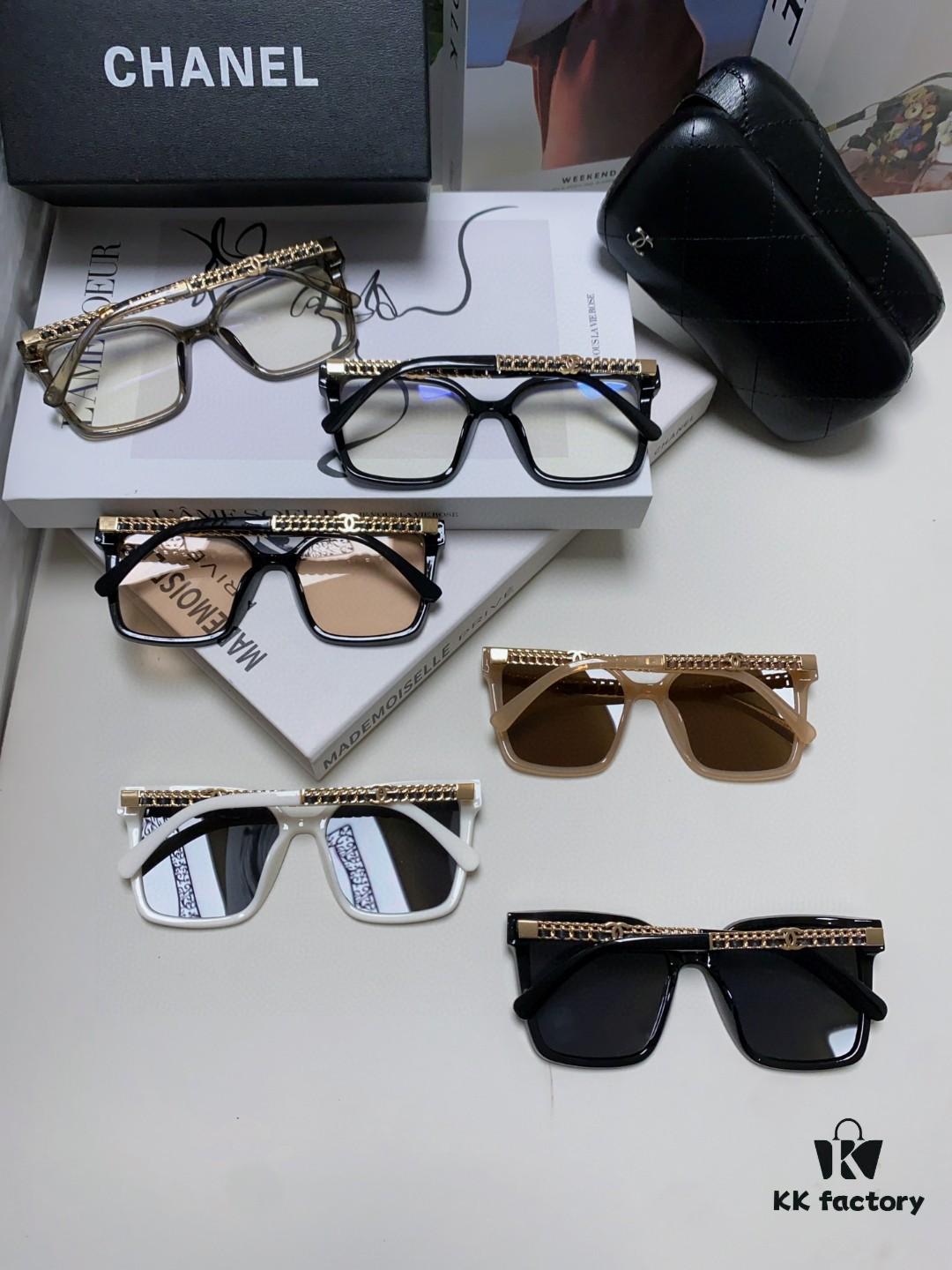 CHANEL 2025 New Arrival Trendy Fashion Square Frame Sunglasses for Women, Comfortable Wear, Influencer Favorite, HD Thick Polarized Sun Glasses