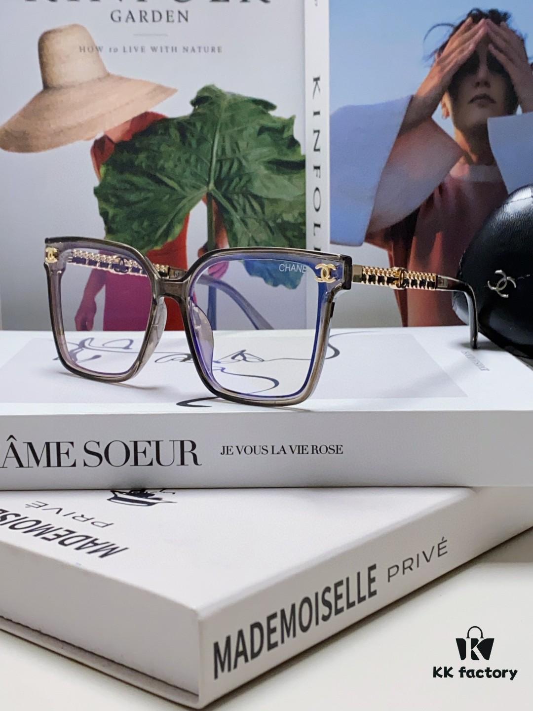 CHANEL 2025 New Arrival Trendy Fashion Square Frame Sunglasses for Women, Comfortable Wear, Influencer Favorite, High-Definition Thick Polarized Sun Glasses