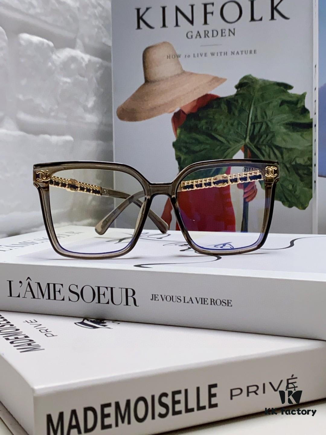 CHANEL 2025 New Arrival Trendy Fashion Square Frame Sunglasses for Women, Comfortable Wear, Influencer Favorite, High-Definition Thick Polarized Sun Glasses