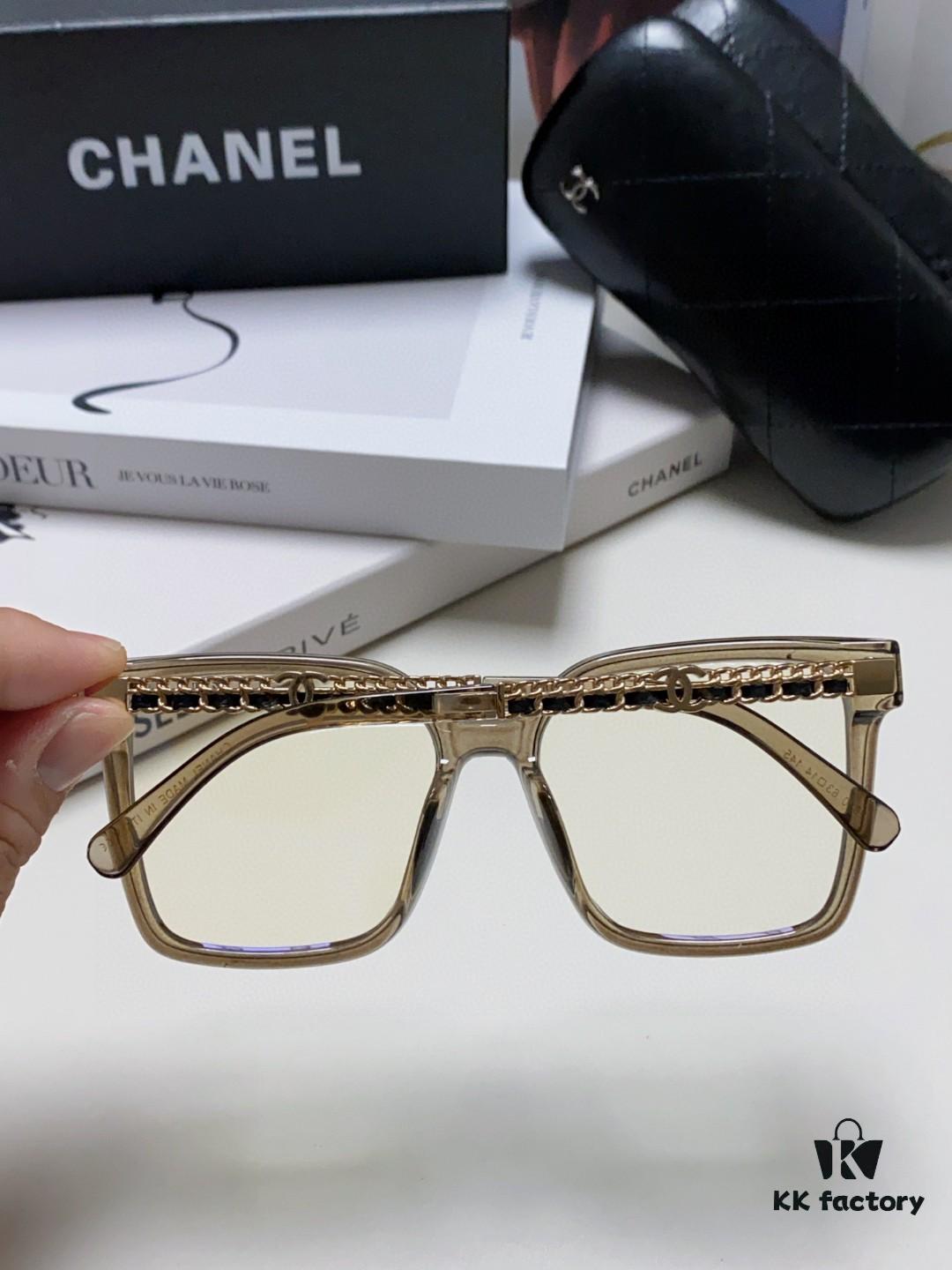 CHANEL 2025 New Arrival Trendy Fashion Square Frame Sunglasses for Women, Comfortable Wear, Influencer Favorite, High-Definition Thick Polarized Sun Glasses