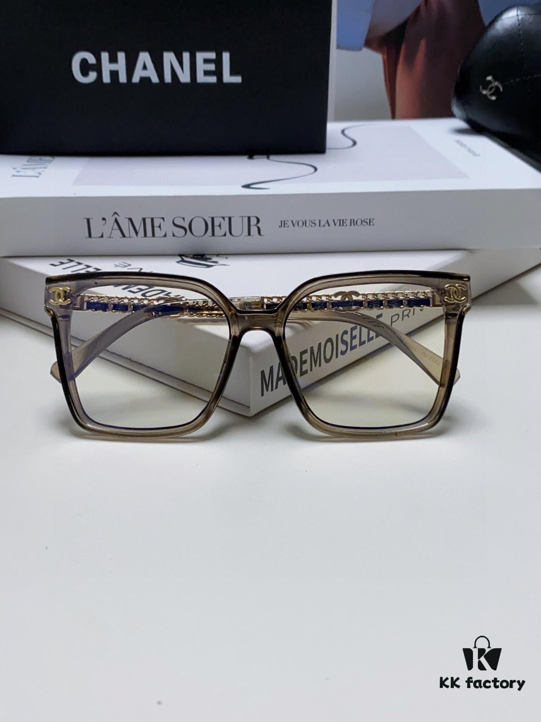 CHANEL 2025 New Arrival Trendy Fashion Square Frame Sunglasses for Women, Comfortable Wear, Influencer Favorite, High-Definition Thick Polarized Sun Glasses