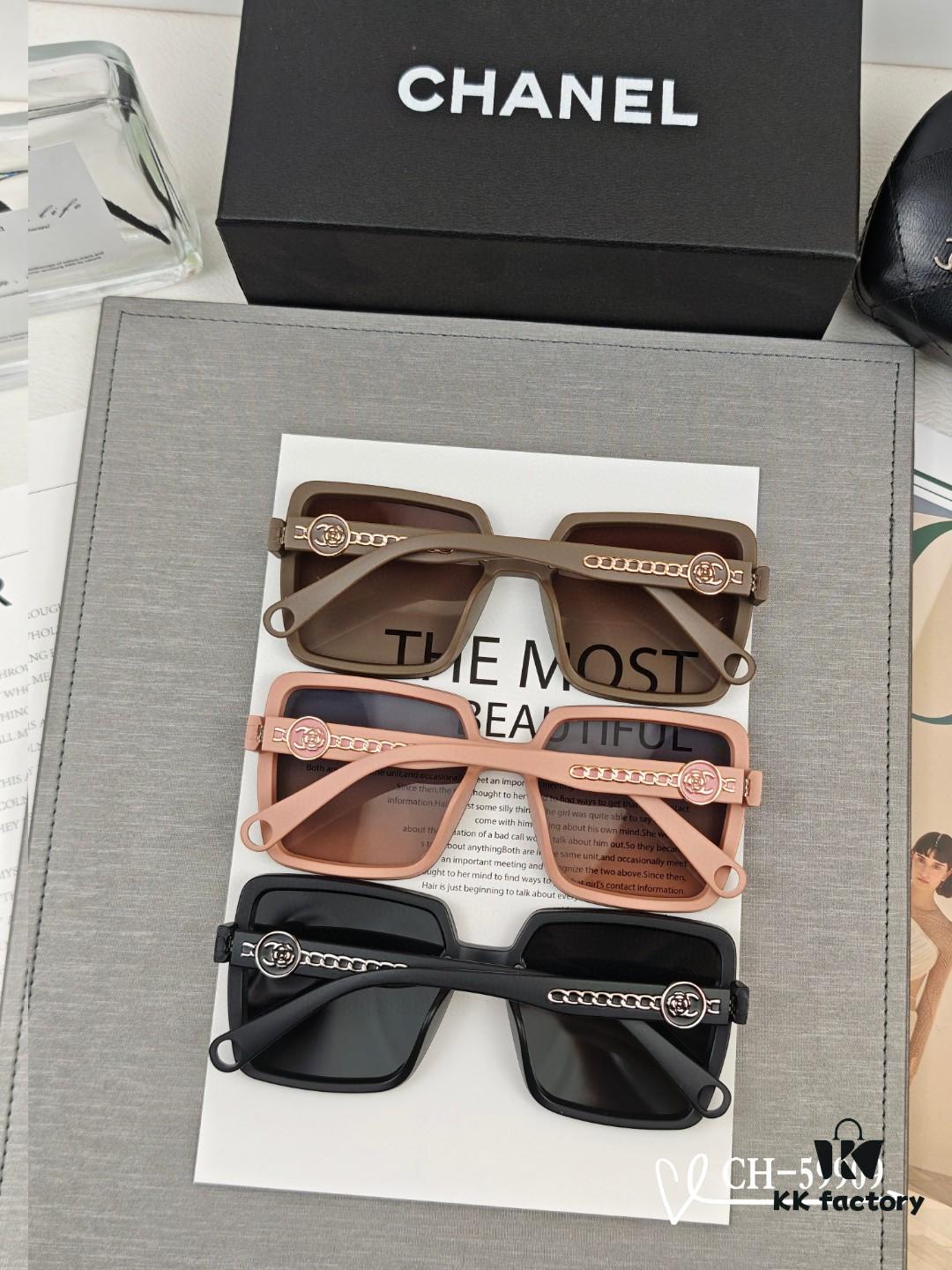 CHANEL France - New Style TR Lightweight Sunglasses with Polarized HD Lenses, Comfortable and Stylish for Travel and Daily Wear