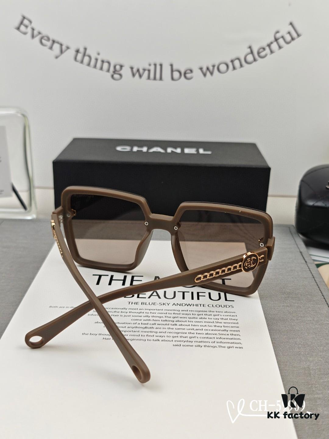 CHANEL France - New Style TR Lightweight Sunglasses with Polarized HD Lenses, Comfortable and Stylish for Travel and Daily Wear