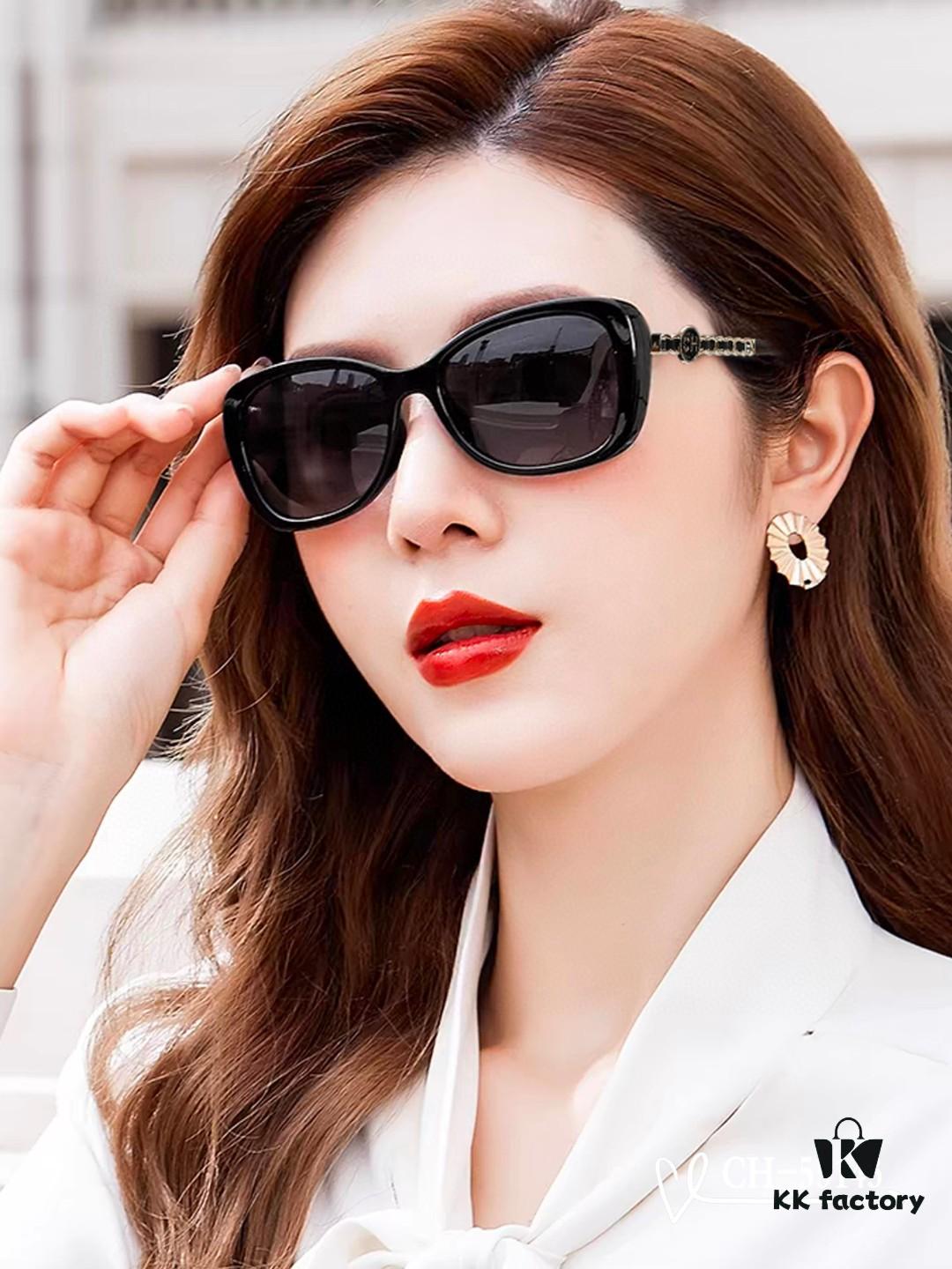 CHANEL France - POLARIZED HD Resin Lens Sunglasses, Lightweight TR Frame, Model 55143